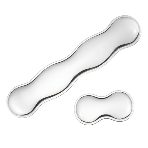 Repose-poignet ordinateur portable et souris pour bureau et maison blanc
