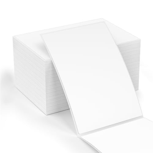 Methdic - 500 etiquetas para abanico de 10 x 15 cm, etiquetas termicas directas, autoadhesivas, etiquetas de correo postal para 