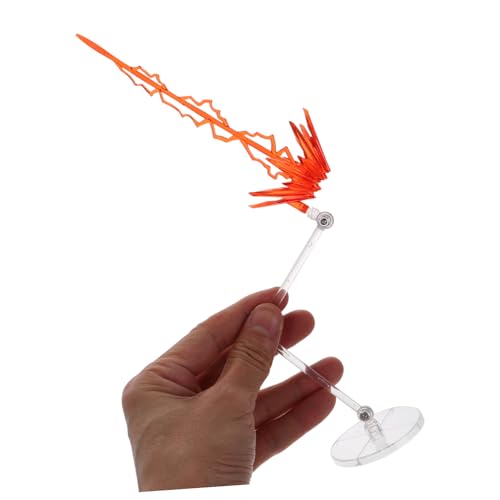 Toyvian アクションフィギュア用スタンド 安定した滑り止め設計 創造的ディスプレイラック 魂台座対応 模型特効レーザーエフェクト付モデ