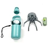Portable commode picker – Dog Pooper Scooper with Built-in Poop Bag Dispenser – Portable and Lightweight – Claw Poop Scooper for Dogs – Poop Picker Upper Tool for Small, Medium and Large Dogs, BLUE