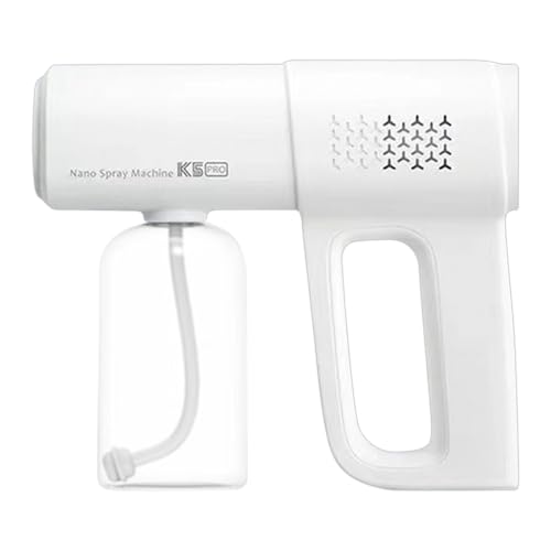 Nano Mister, Barber Alcohol Spray Gun, Multipurpose Portable Rechargeable Handheld Pump Sprayer with Blue Light, Electrostatic Sprayer for Touchless Sanitization