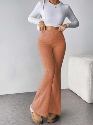Image of KOTTY Women's Coral Fabric Flared Fit Pant - Super Soft Thermal Design for Stylish Cold Weather Comfort