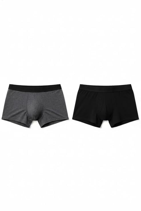 Men’s Solid Trunks Combo Pack | Stretchable & Breathable Cotton Blend Innerwear | Soft Elastic Waistband | Comfortable Fit, Office, Workout & Home Use-picture-28