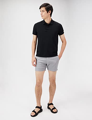 Image of Amazon Essentials Men's Slim-Fit 5 inch Flat-Front Comfort Stretch Khaki Chino Shorts with Elastic Waistband