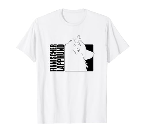 Finnischer Lapphund Profil Hunderasse Hund Hunde T-Shirt