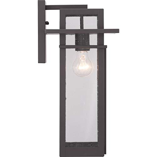 Progress Lighting Boxwood Collection 1-Light Clear Seeded Glass Craftsman Outdoor Large Wall Lantern Light Antique Bronze, 16.50x9.00x9.00 by Progress Lighting - Image 9