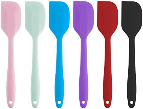 Silicone Spatula Set 8.5 inch Small Rubber Spatula Silicone Spatula Baking Heat Resistant Non-Stick Flexible for Baking Cooking and Mixing