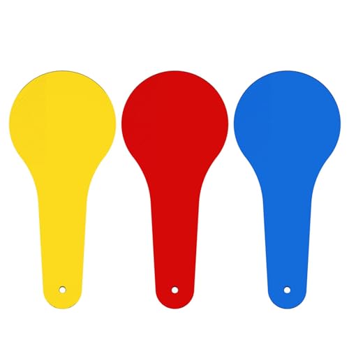 SM SunniMix Color Paddle, Transparent Sheet Teang Tools, Color Filter Board, Translucent Film for Boys Grils, Classroom Sulies, 3Pcs