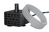 alizzy 50GPH Submersible Water Pump(180L/H, 3w) with USB Plug, Ultra Quiet Water Fountain Pump with 2.6ft. High Lift and 5ft. wire for Aquarium, Fish Tank, Water Feature, Pet Fountain and Hydroponics