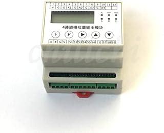 Anncus 4 Road 12 bit 0-10V Analog Output Module 485 LED dimming LCD Display HD4321 RS485 Interface MODBUS-RTU Protocol - (Color: with Display)