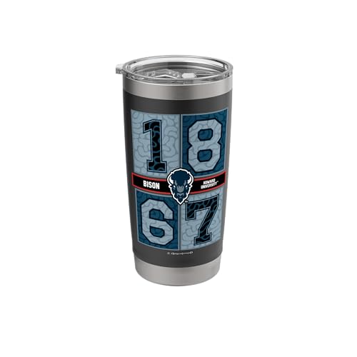 Howard University - Bison Concrete Date HBCU Stainless Steel Insulated Tumbler