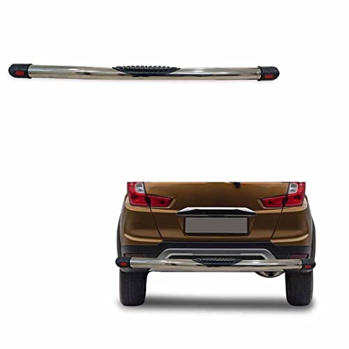 Image of Stainless Steel High Gloss Safety Rear Bumper Protector for WRV