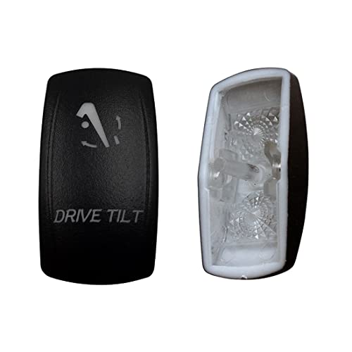 Image of Laser Etched Backlit Switch Cover Cap for Car Boat Dashboard Rocker Switch