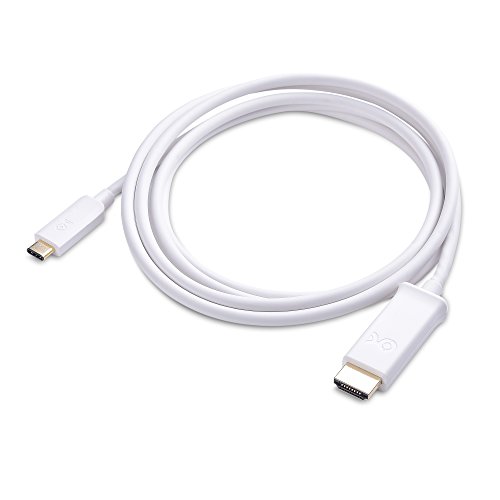 Cable Matters Short Usb C To Hdmi Cable (Usb-C To Hdmi Cable) Supporting 4K 60Hz In White 3.3 Ft - Thunderbolt 4 / Usb4 / Thunderbolt 3 Port Compatible With Macbook Pro, Dell Xps 13, Surface Pro #TOP1