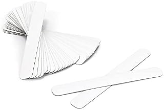 Rammos Dry Erase Magnetic Labels 0.5 x 4 inch 30 Pieces Magnetic Labels, Waterproof White Magnet Labels for Whiteboards, School, Office and Home