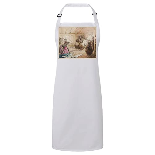 Tablier cuisine blanc enfant Famille Souris pour ateliers pâtisserie