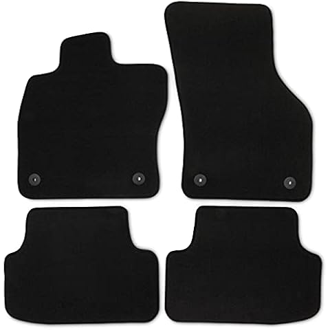 Safe Travel SKODA OCTAVIA III 5E (2013-2017) PREMIUM BLACK WITH BLACK TRIM CAR MATS SET OF 4 Cover