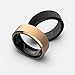 Ridge Beveled Ring Set 8mm - 18K Rose Gold - Tungsten - 14