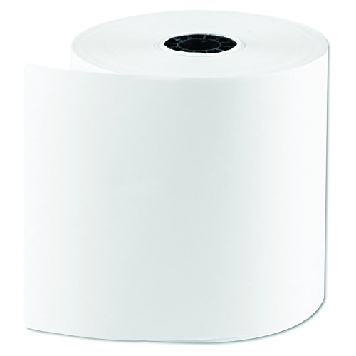 National Checking 1300SP 165' Length x 3" Width, 1 Ply Bond White Registroll (Case of 30) #1