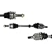 CAROCK NCV75533 NCV75094 Pair (2) Front CV Axle CV Joint Drive Axle Shaft Assembly Replacemente (Driver and Passenger Side) fits 2011 2012 2014 Kia Sedona 3.5L V6 CV Axle Assembly