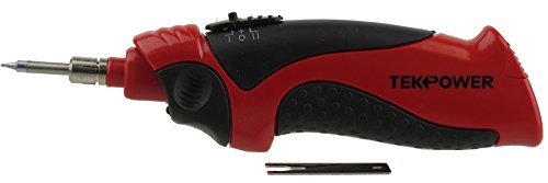 Tekpower TP-09 Cordless Soldering Iron, Battery Powered Solder Iron with Spot Light