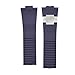 Ewatchparts 26MM/12MM SILICONE RUBBER WATCH BAND STRAP COMPATIBLE WITH ULYSSE NARDIN MARINE DIVER BLUE