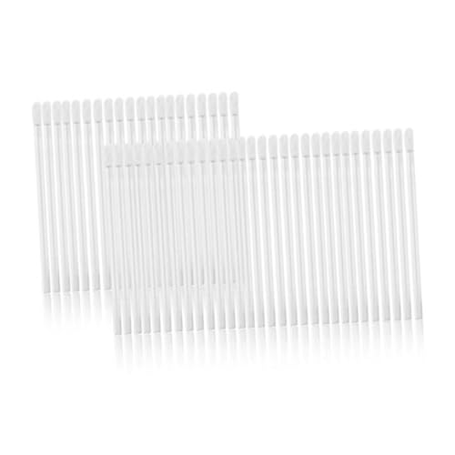 healvian 150個 使い捨てリップブラシ ?らかい繊維製 光沢リップワンド 透明色 メイクアップツール