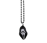 MIMIKRY Original Ghost Face Scream LED Leucht-Kette Halloween Horror Ghostface Halskette Geist Film