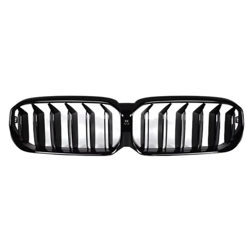 Calandre avant noir brillant pour BMW Série 5 G30 G38 LCI grille de capot double latte ABS