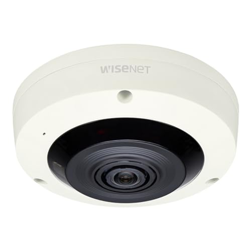 Hanwha Techwin Xnf-8010R 6Mp Network Fisheye Dome Camera With Night Vision, 1.6 Mm Lens
