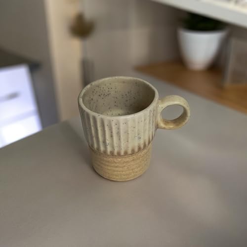 Image of ArtyCera Ceramic Butterscotch Coffee Mug, 330 ml, Handmade (2)