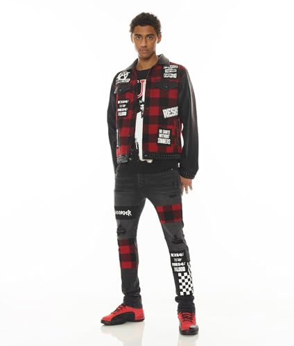 Men's Punk Super Skinny in Plaid4