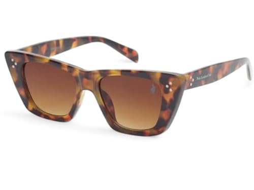 Óculos de Sol Polo London Club, desing Vintage Clássico Gatinho Tortoise UVA UVB + Case