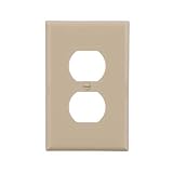 EATON PJS8V Arrow Hart Pjs8 Mid Size Screw Less Wall Plate, 1 Gang, 4-1/2 in L X 2-3/4 in W X 0.08 i