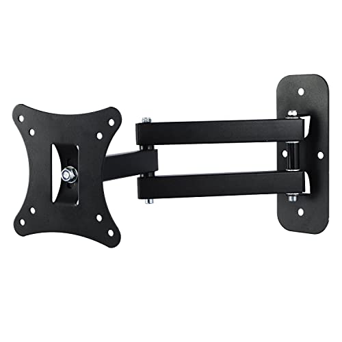 Leaptek Tilt Swivel Wall Mount Bracket For 14 - 27 Inches For Plasma LCD LED Monitor Flat Screen TV Load Capacity up to 10KG Max VESA 100 x 100 mm