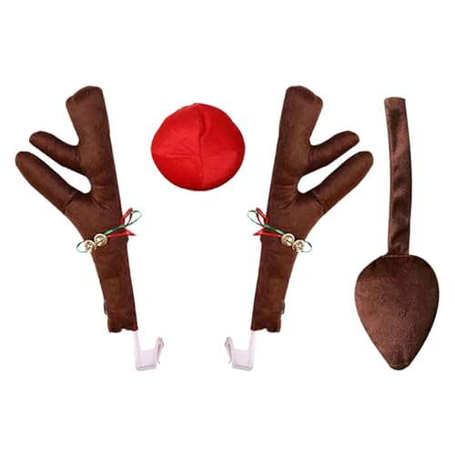Décoration de Noël pour voiture ornement queue de cerf accessoire coton BESTYASH