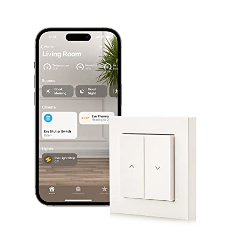 Eve Shutter Switch (Apple Home) – Controlador inteligente de pers...