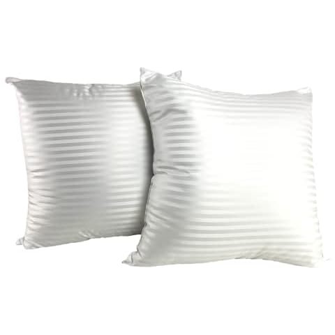 Abeil Almohadas Harmonie satén de poliéster Dobby Jacquard Blanco Cover