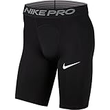 Tejido transpirable NIKE M NP Short Long Pantalones Cortos de Deporte, Hombre, Black/(White), L