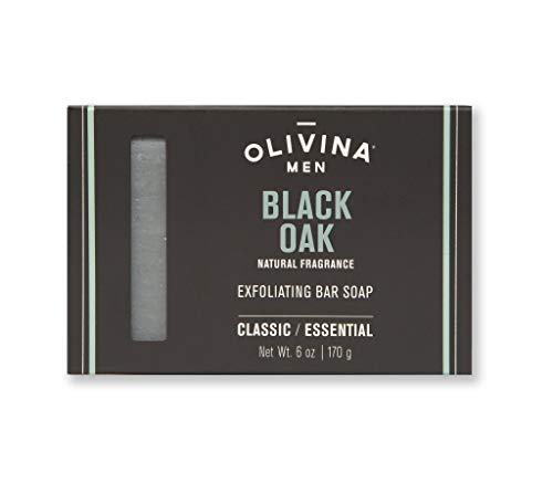 6 Ounce Exfoliating Body Bath Bar Soap (2 pack, Black Oak)