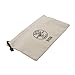 Klein Tools 5139 Zipper Bag, Canvas Tool Pouch to 12.5 x 7 x 0.7 -Inch with Heavy Duty Brass Zipper Close, Natural