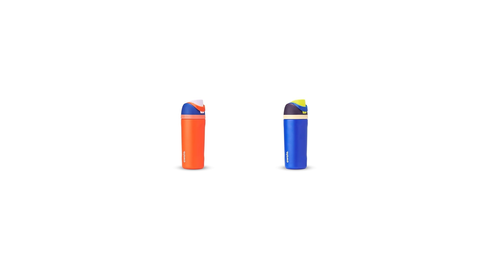 OWALA 16oz チェック柄【オレンジ】 Owala FreeSip 16oz Stainless Steel Water Bottle - Tropical