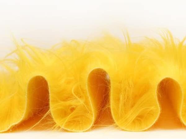 Faux Fur Long Pile Gorilla Yellow Fabric / 60" w/Sold by The Yard