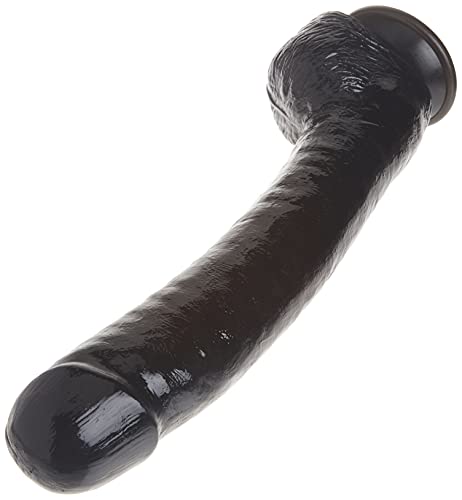 Master Series The 16.25 Inch Colossus Dildo With Suction Cup Base, Extra Large Lifelike And Realistic Thick Toy For Women, Men, And Adult Couples, Made With Flexible And Firm Pvc Material, Black #TOP3