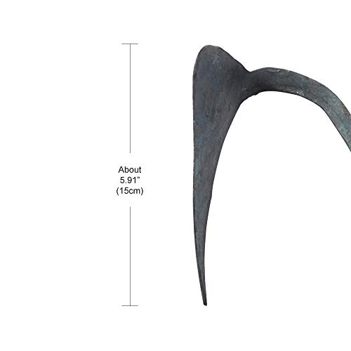 Hometheway Korean Garden Hand Tool With Safety Cover/Hoe/Garden Plow/Weeding Sickle/Weeding Farming Tool- Youngju Daejanggan Master Homi Hand-Made Hoe,M Size #TOP4