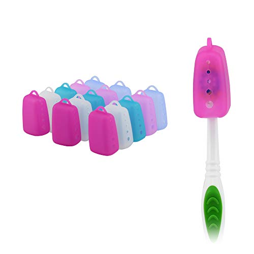 Rnaqpiao Toothbrush Protector Cover Case, Travel Toothbrush Covers Caps(15-pack)