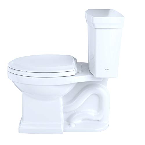 TOTO® Promenade® II 1G® Two-Piece Elongated 1.0 GPF Universal Height Toilet with CEFIONTECT, Cotton White - CST404CUFG#01 - image 2