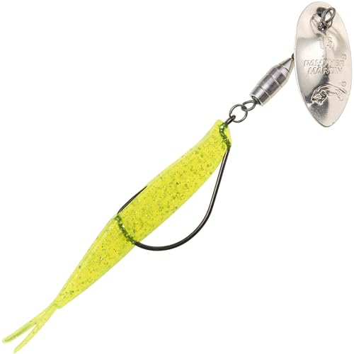 Panther Martin PMWRS_9WR_CSF Weed Runner Saltwater/Freshwater Spinner Fishing Lure - Silver Chartreuse Silver Flake - 9WR (3/8 oz)