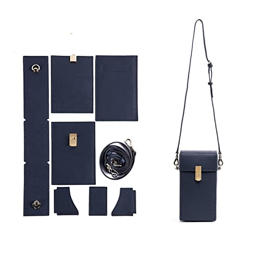 POPSEWING Leather Phone Bag DIY Kit, Small Crossbody Cell Phone Purse for Women, Cellphone Wallet Bag with Sewing Kit for Girlfriend Personalized Gift - Main Image