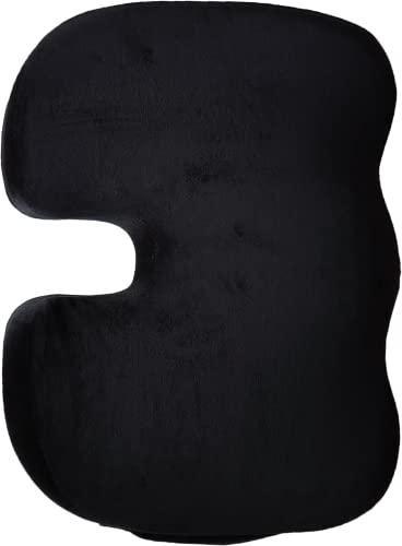 Dr. Gumpert Orthopädisches Sitzkissen gegen Rückenschmerzen I Stabilisiert die Rückenhaltung I Ergonomisches Sitzkissen I Für Bürostuhl und Rollstuhl I Rutschfestes orthopädisches Gel & Memory Foam Cover